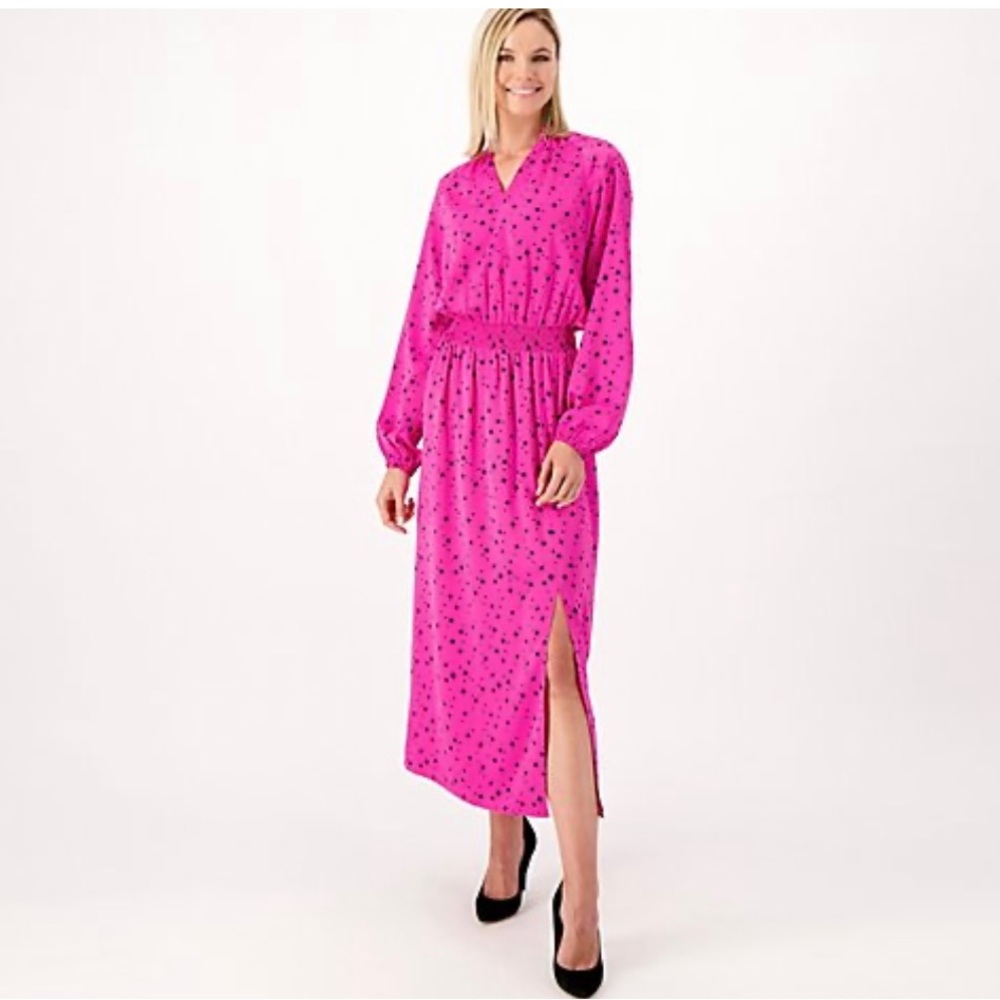 Candace Cameron Bure Hot pink dress